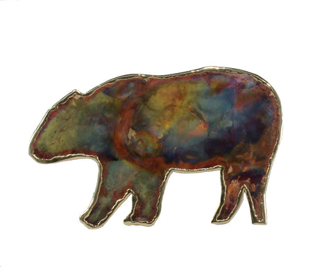 Copper Art Bear Wall Decor