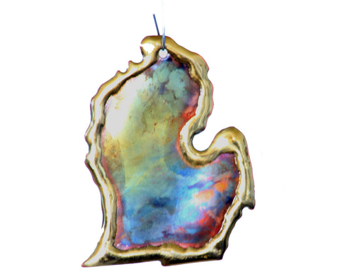 Copper Art Lower Michigan Ornament - Small