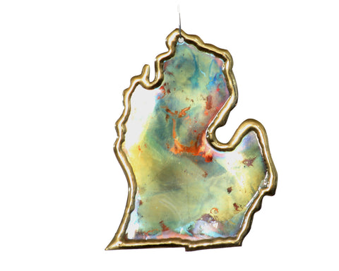 Copper Art Lower Michigan Ornament - Large