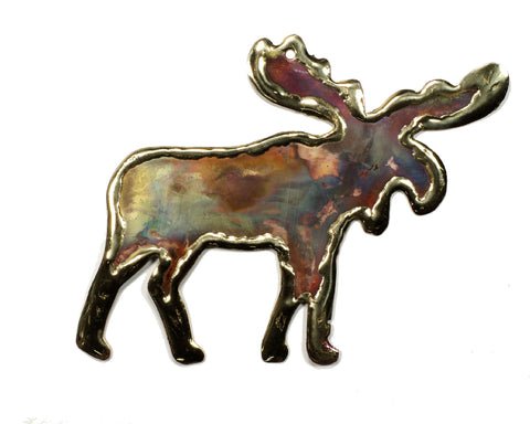 Copper Art Full Moose Ornament