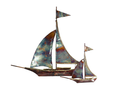 Copper Art Sailboat - Small - Wall Decor