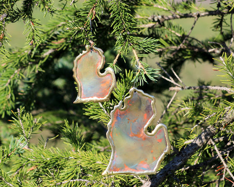 Copper Art Lower Michigan Ornament - Large