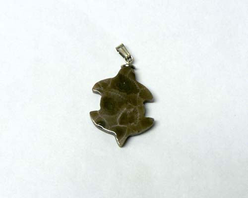 Petoskey Stone Turtle Charm