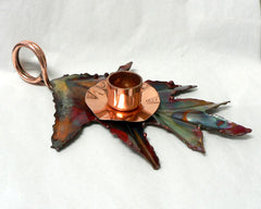 Oak Leaf Candle Holder