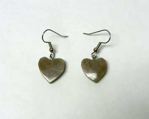 Petoskey Stone Heart Earrings