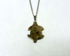 Petoskey Stone Turtle Pendant