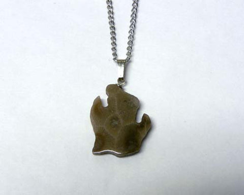 Petoskey Stone Lower Michigan Pendant