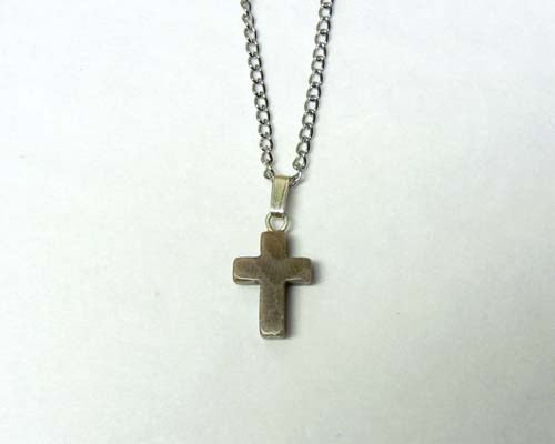 Petoskey Stone Cross Pendant