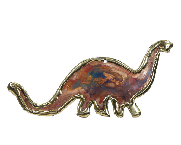 Copper Art Brontosaurus Ornament