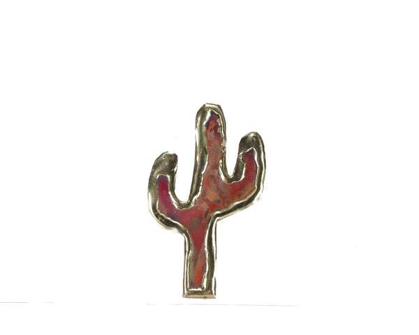 Copper Art Cactus Ornament
