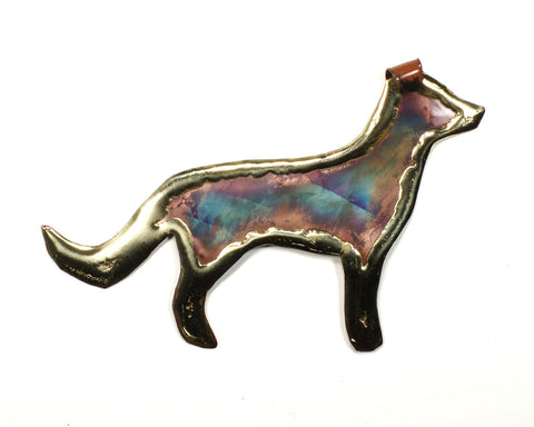 Copper Art Dog Magnet