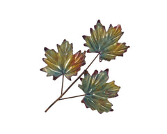 Copper Art Maple  Three Leaf Spray large