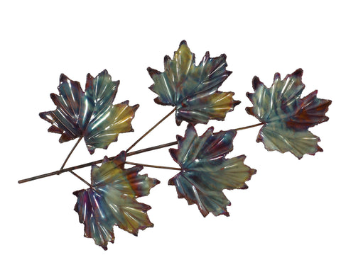 Copper Art Maple  Five Leaf Spray large
