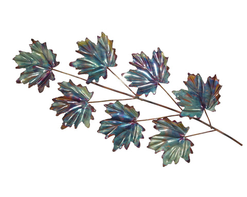 Copper Art Maple Seven Leaf Spray  large