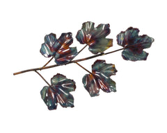 Copper Art Maple Small Five Leaf Spray