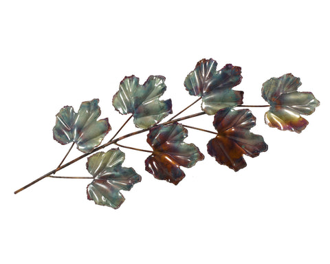Copper Art Maple Seven Leaf Spray  Small