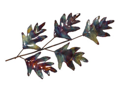 Copper Art Oak Spray With 5 Large Leaves