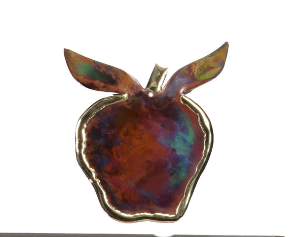 Copper Art Apple Ornament