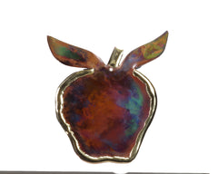 Copper Art Apple Ornament