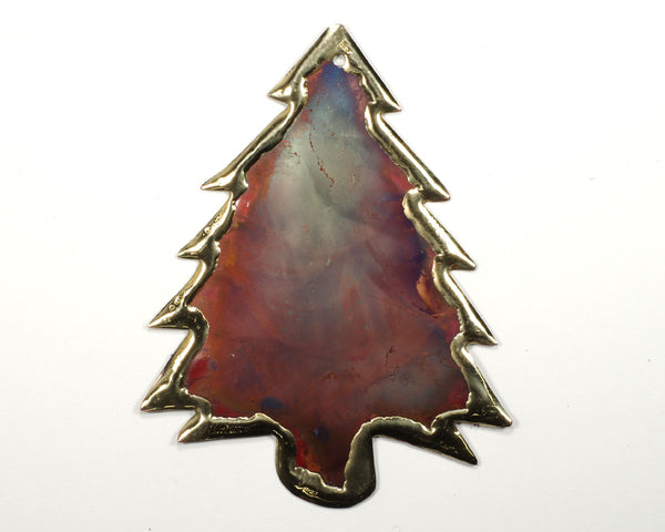 Copper Art Pine Tree Ornament large