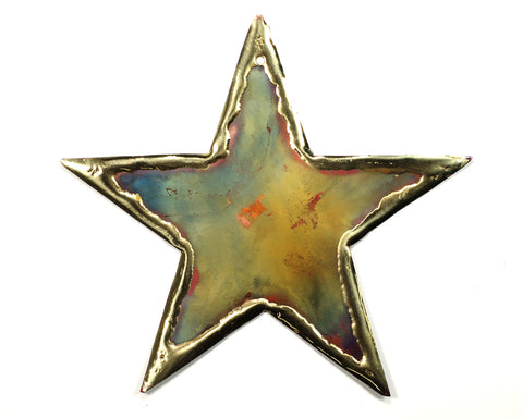 Copper Art Star Magnet large