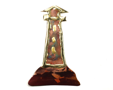 Copper Art Lighthouse with Base Magnet