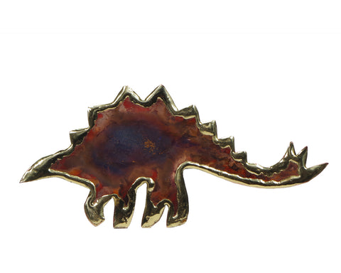 Copper Art Stegosaurus Magnet