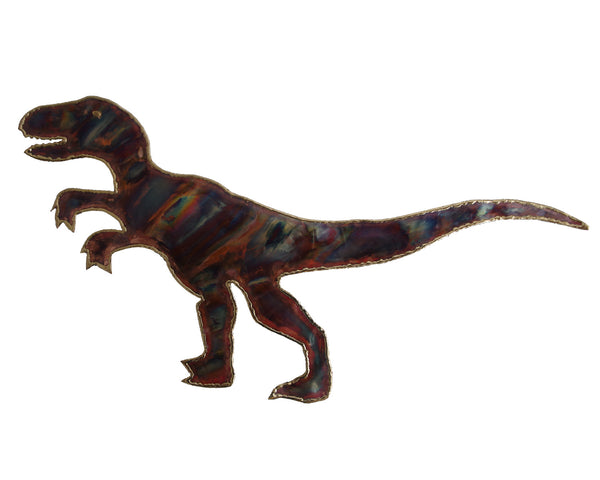 Copper Art Velociraptor Large Wall Decor