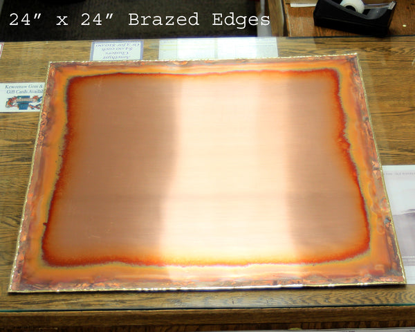 Copper Counter Topper - Brazed Edges