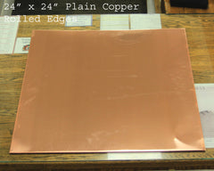 Copper Counter Topper - Plain Copper