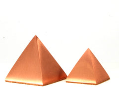 Solid Copper Pyramids -Small  24pc flat