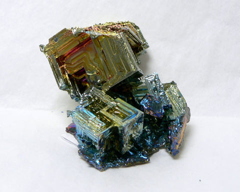 Colored Bismuth - 12pc flat 3" to 3 1/2" size