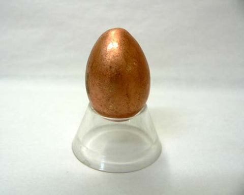 Small Solid Copper Eggs - 35 flat