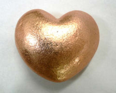Large Solid Copper Heart - 24pc flat