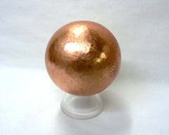 Medium Solid Copper Spheres - 24pc flat