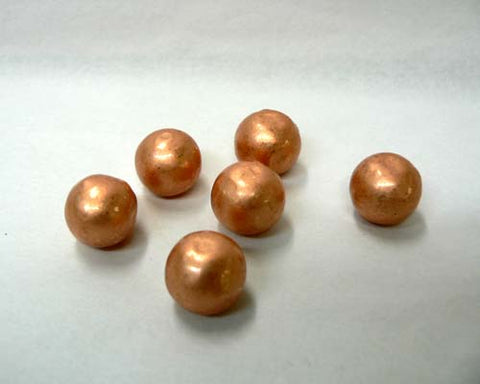 Mini Solid Copper Spheres - bag of 50pc