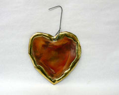 Small Copper Art Heart