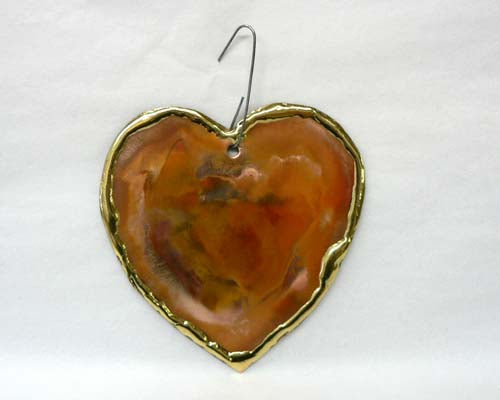 Large Copper Art Heart