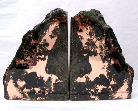 Large Copper Ore Bookends