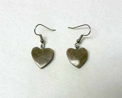 Petoskey Stone Heart Earrings
