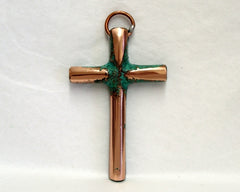Solid Copper Mini Cross