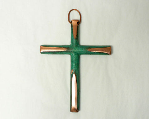 Solid Copper Small Cross